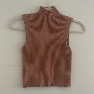 Rib Knit Sleeveless Sweater